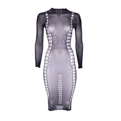 Shade by Le Désir Robe Longue à Col Roulé CarmeNoir